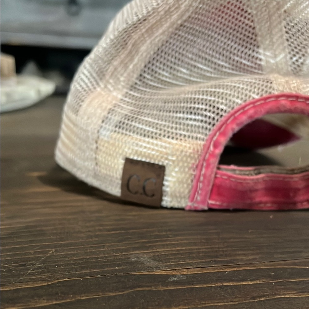 Red CC custom hat - Picture 3 of 4